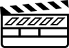 film/video (symbole de clap)