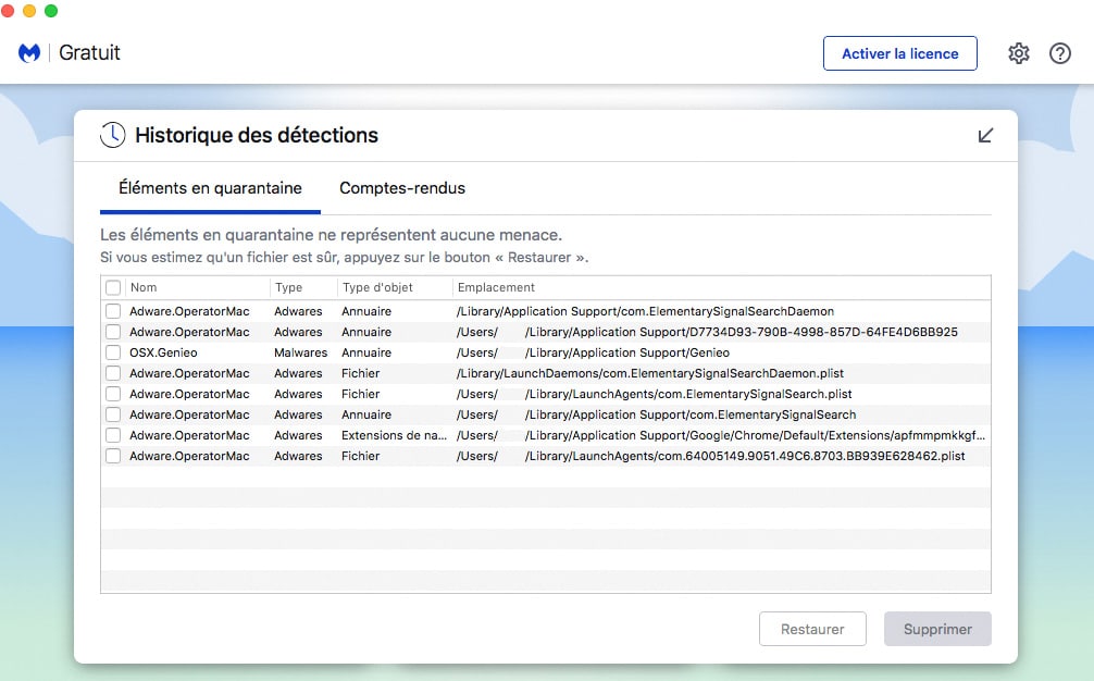 Malewarebytes en action