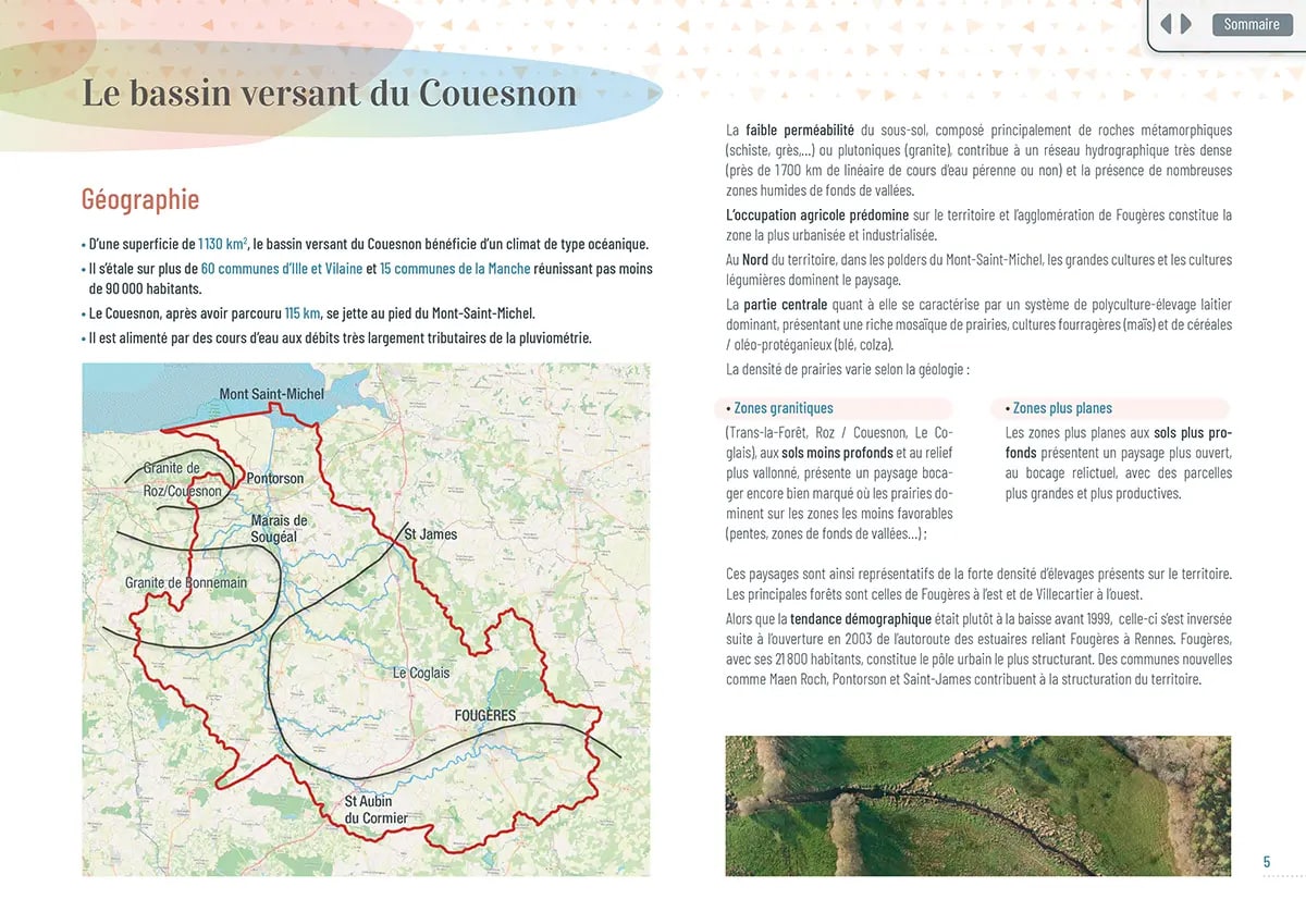 BassinVersant_Couesnon Situation géographique du bassin versant du Couesnon