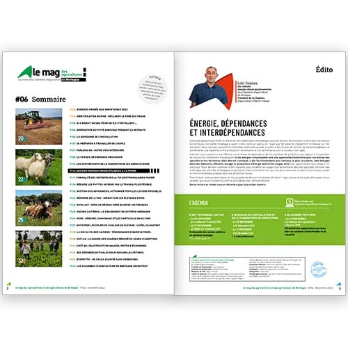sommaire_n6 Sommaire du numero 6 magazine agriculture bretonne